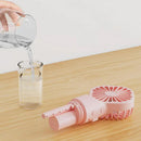 Handheld Misting Fan - Portable Rechargeable Spray Cooling Fan for Home & Office Pink