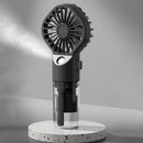 Handheld Misting Fan - Portable Rechargeable Spray Cooling Fan for Home & Office Black