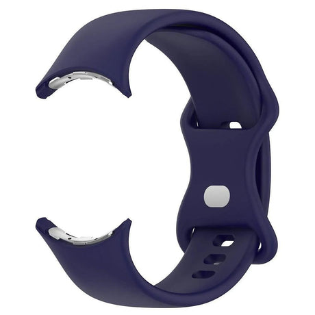 For Google Pixel Watch 1 / 2 Soft Replacement Strap Silicone Sport Watch Band Blue - S