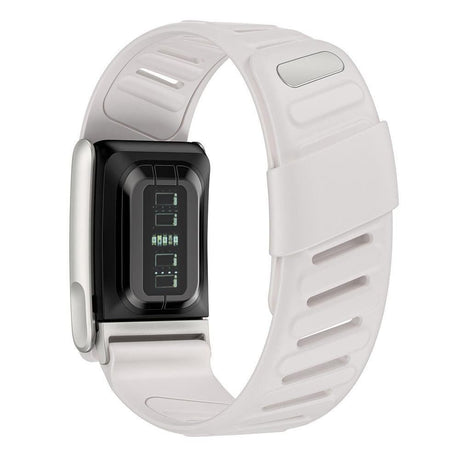 Silicone Sport Band for Whoop 5.0 Waterproof Replacement Wrist Strap White