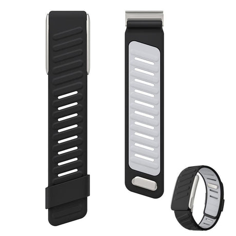 Silicone Sport Band for Whoop 5.0 Waterproof Replacement Wrist Strap White