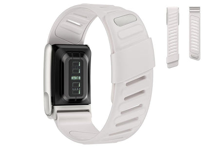 Silicone Sport Band for Whoop 5.0 Waterproof Replacement Wrist Strap White