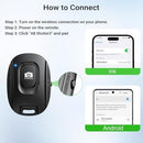1 Pair Black Bluetooth Mobile Phone Camera Remote Control Rechargeable Shutter