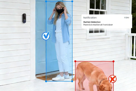 Smart Video Doorbell Camera Wireless Outdoor Doorbell Camera-Black
