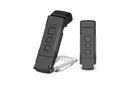 USB Rechargeable Book Light Bookmark Lamp with 3 Colors and 5 Brightness-Black