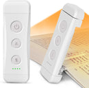 USB Rechargeable Book Light Bookmark Lamp with 3 Colors and 5 Brightness-White
