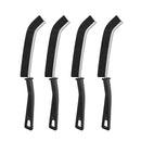 4Pcs Gap Cleaning Brush Crevice Cleaning Tool Multifunctional Brushes for Household Shutter Door Window Track -Black