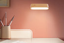 Battery Operated Wall Sconce Wooden Night Light Rotatable Cordless Wall Lamp