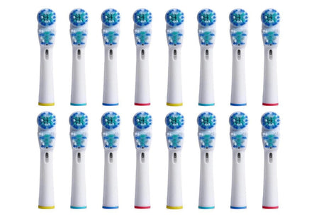 16 Piece Best Double Clean Replacement Brush Heads Compatible With Oral-B