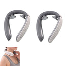 2pcs Neck Massager with Heat Portable Cordless 6 Modes 9 Levels Electric Neck Massage Tool