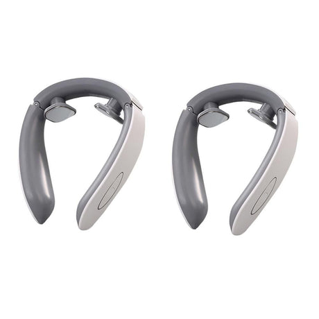 2pcs Neck Massager with Heat Portable Cordless 6 Modes 9 Levels Electric Neck Massage Tool
