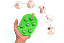 2Pcs Roller Ball Massager Glove Lymphatic Massage Muscle Release for Back-Green