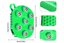 2Pcs Roller Ball Massager Glove Lymphatic Massage Muscle Release for Back-Green