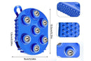 2Pcs Roller Ball Massager Glove Lymphatic Massage Muscle Release for Back-Blue