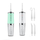 2pcs Water Dental Flosser Electric Water Cordless Cordless Teeth Cleaner for Home Travel -Green and Pink