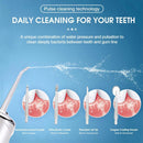2pcs Water Dental Flosser Electric Water Cordless Cordless Teeth Cleaner for Home Travel -White and Pink