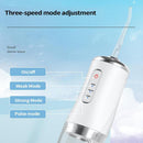 2pcs Water Dental Flosser Electric Water Cordless Cordless Teeth Cleaner for Home Travel -White and Pink