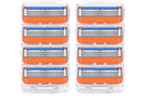 2 Sets of 4 Pcs Replacement 5 Blades Razor Blades for Men Razor Refills for Gillette