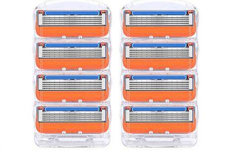 2 Sets of 4 Pcs Replacement 5 Blades Razor Blades for Men Razor Refills for Gillette