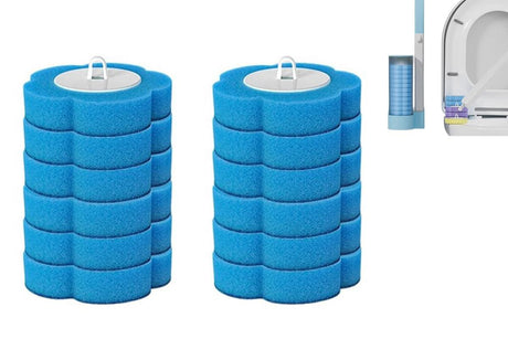 12pcs Toilet Replacement Brush Heads Toilet Bowl Cleaning Kit-Green head