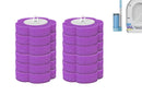 12pcs Toilet Replacement Brush Heads Toilet Bowl Cleaning Kit-Purple head