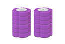 12pcs Toilet Replacement Brush Heads Toilet Bowl Cleaning Kit-Purple head