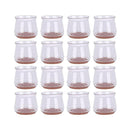 16pcs Chair Leg Floor Protectors Silicone Furniture Sliders for Chair Foot for Hardwood Floors