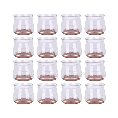 16pcs Chair Leg Floor Protectors Silicone Furniture Sliders for Chair Foot for Hardwood Floors