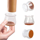 16pcs Chair Leg Floor Protectors Silicone Furniture Sliders for Chair Foot for Hardwood Floors