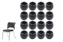 16pcs Chair Leg Floor Protectors Soft Silicone Round Covers with Glide Pads-Round