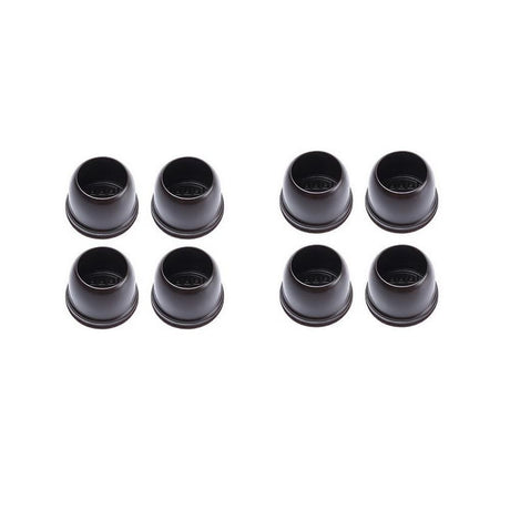 16pcs Silicone Chair Leg Floor Protectors Furniture Leg Feet Cup for Hardwood Floors with Wrapped Felt -Round brown