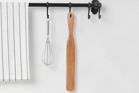 2 Pack Wooden Spatulas for Baking Mixing Sourdough and Cooking