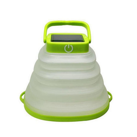 2Pcs Collapsiable Solar Lamp -Black and Green