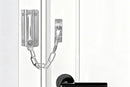 2Pcs Door Security Chain Lock Door Chain Lock with 12 Screws for Wood Door-Silver