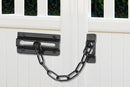 2Pcs Door Security Chain Lock Door Chain Lock with 12 Screws for Wood Door-Black
