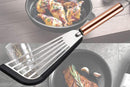 2Pcs Nonstick Cookware Spatula With Silicone Edge Heat Resistant Kitchen Cooking Thin Spatula Flipper