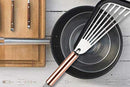 2Pcs Nonstick Cookware Spatula With Silicone Edge Heat Resistant Kitchen Cooking Thin Spatula Flipper