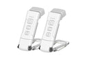 2Pcs USB Rechargeable Book Light Bookmark Lamp with 3 Colors and 5 Brightness-Black