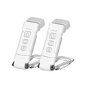 2Pcs USB Rechargeable Book Light Bookmark Lamp with 3 Colors and 5 Brightness-White