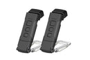 2Pcs USB Rechargeable Book Light Bookmark Lamp with 3 Colors and 5 Brightness-White