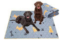 2Pcs Washable Pet Dog Training Pee Pad Reusable Absorbent Cushion Pet Pee Mat-Light Gray M