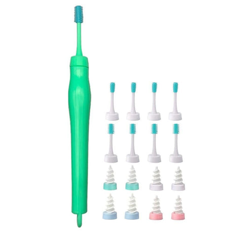 32pcs Ear Wax Remover Tool Reusable Spiral Ear Wax Remover Silicone Ear Cleaner for Adults Kids -Pink and green