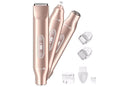 3-in-1 Electric Shaver Nose Hair Trimmer for Face Body Bikini Underarm and Legs - Rose Gold