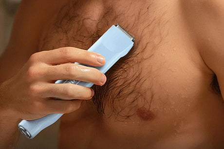 3-in-1 Electric Shaver Nose Hair Trimmer for Face Body Bikini Underarm and Legs - Sky Blue