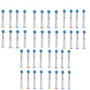 40pcs 3D Whitening Replacement Brush Heads Compatible with Oral-B Toothbrush