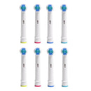 40pcs 3D Whitening Replacement Brush Heads Compatible with Oral-B Toothbrush