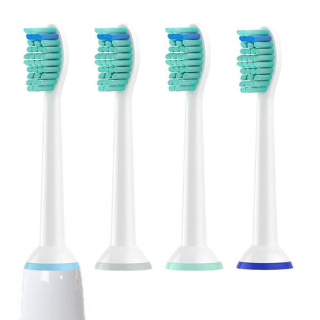 4Pcs Replacement Electric Toothbrush Heads Soft Bristle Compatible with Philips HX Series