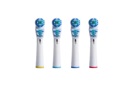 4 Piece Best Double Clean Replacement Brush Heads Compatible With Oral-B