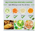 4 in 1 Multifunctional Kitchen Chopping Artifact Vegetable Slicer Food Chopper Green