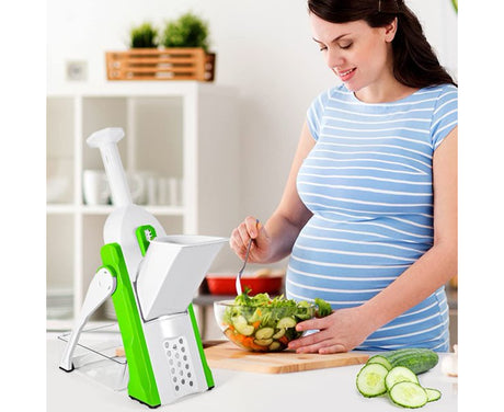 4 in 1 Multifunctional Kitchen Chopping Artifact Vegetable Slicer Food Chopper Green